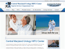 Tablet Screenshot of marylandprostatecancer.com